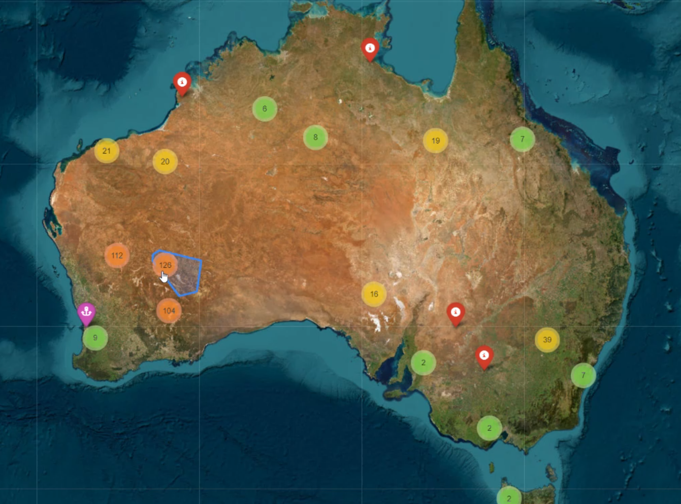 Web-based interactive map